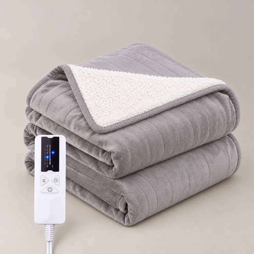 La Couverture Sherpa, coloris Gris