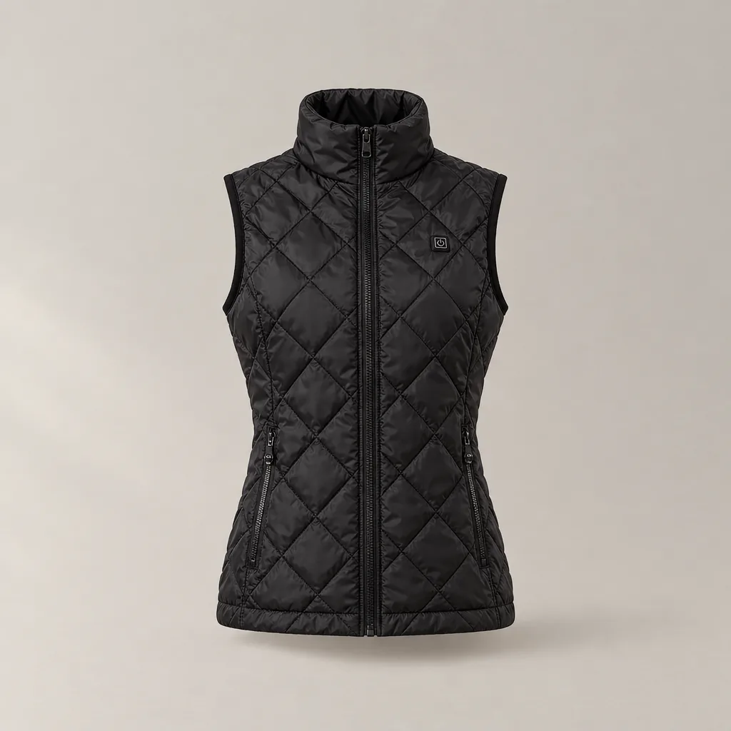 Le Gilet Matelassé, coloris Noir